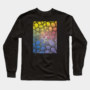 Graphic Rainbow Pattern Long Sleeve T-Shirt